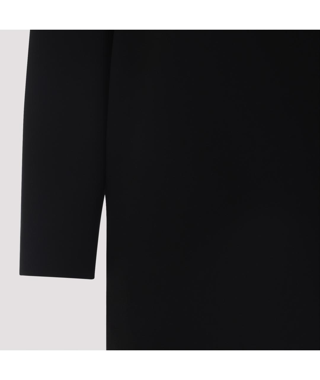 MAX MARA Черное ацетатное повседневное платье, фото 3