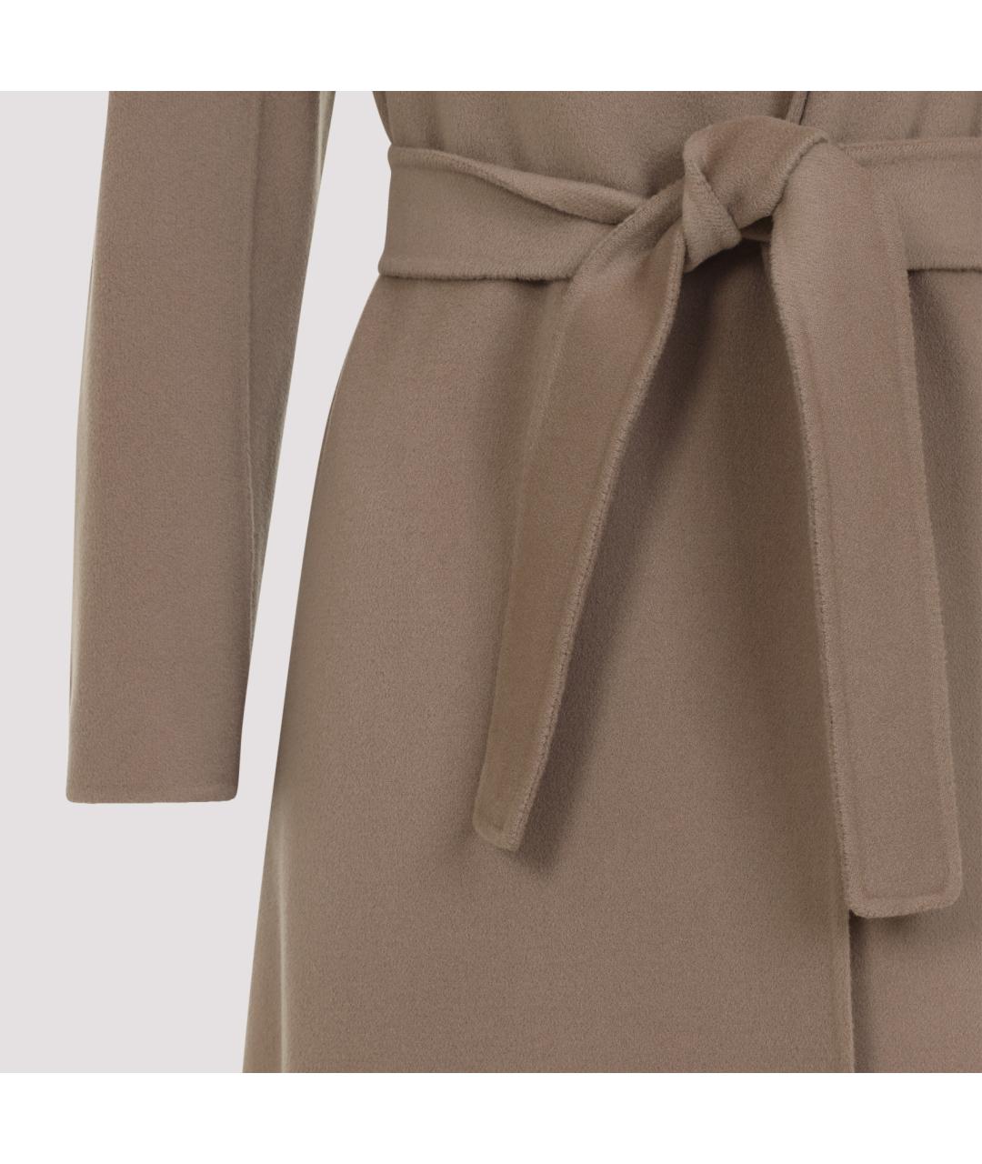 'S MAX MARA Коричневое шерстяное пальто, фото 3