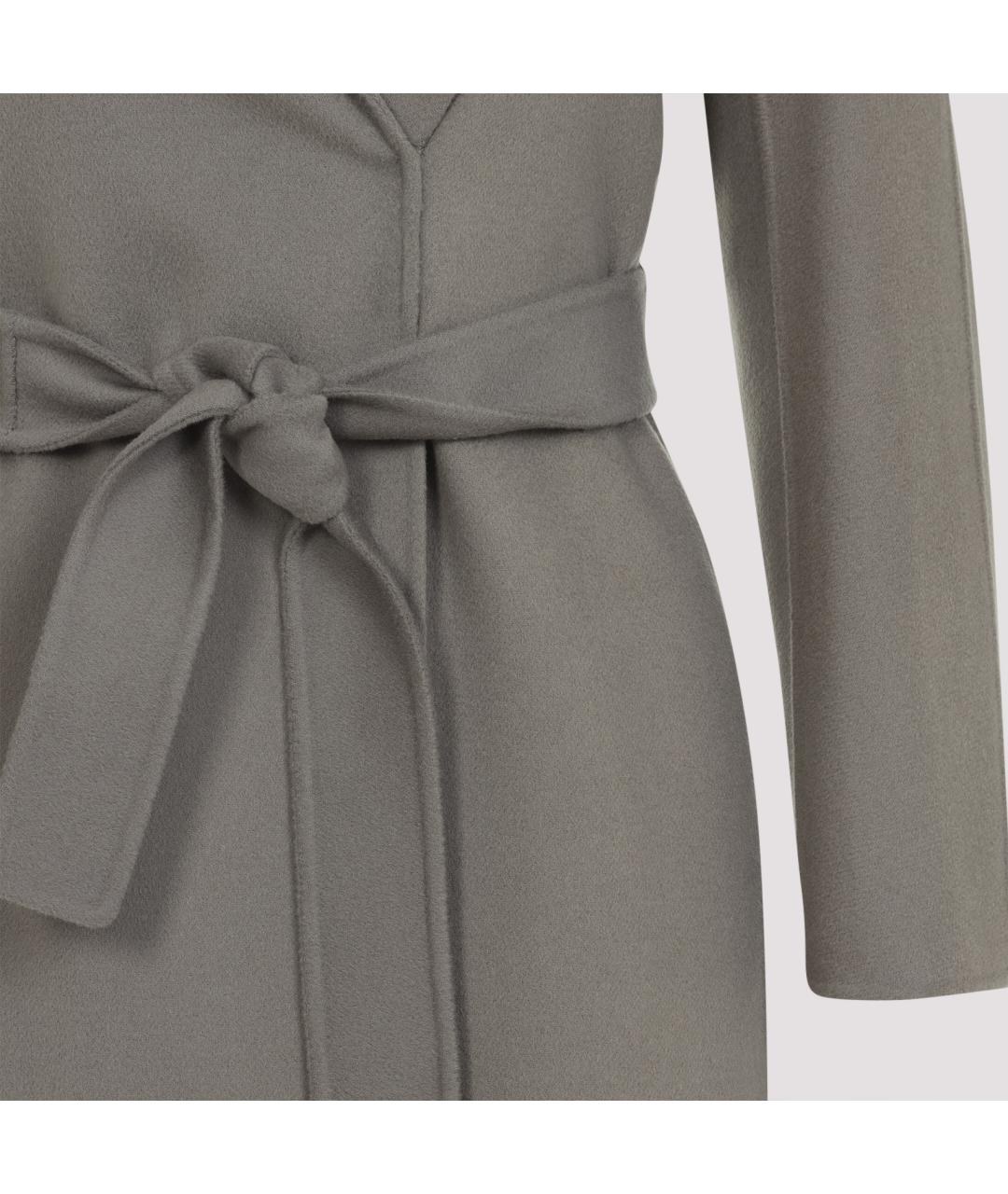 'S MAX MARA Серое шерстяное пальто, фото 4
