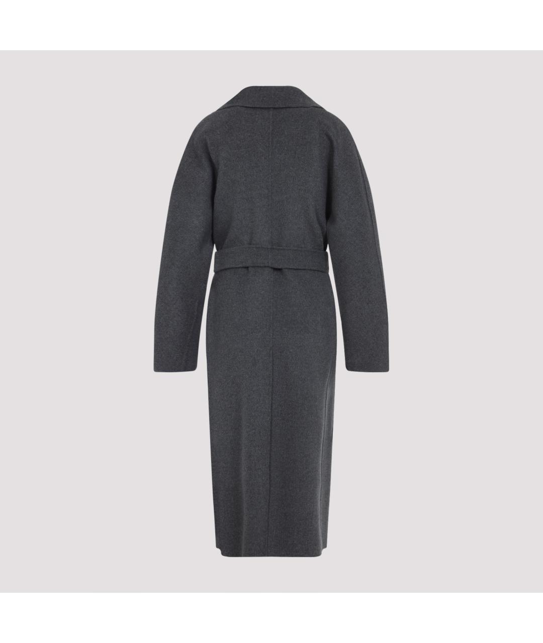 'S MAX MARA Антрацитовое шерстяное пальто, фото 3