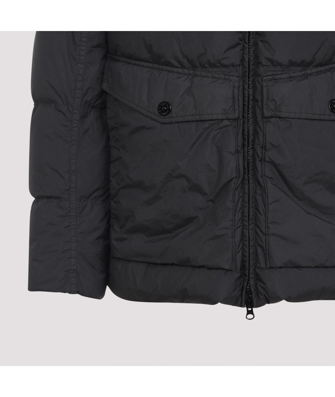 STONE ISLAND Серая полиамидовая куртка, фото 3