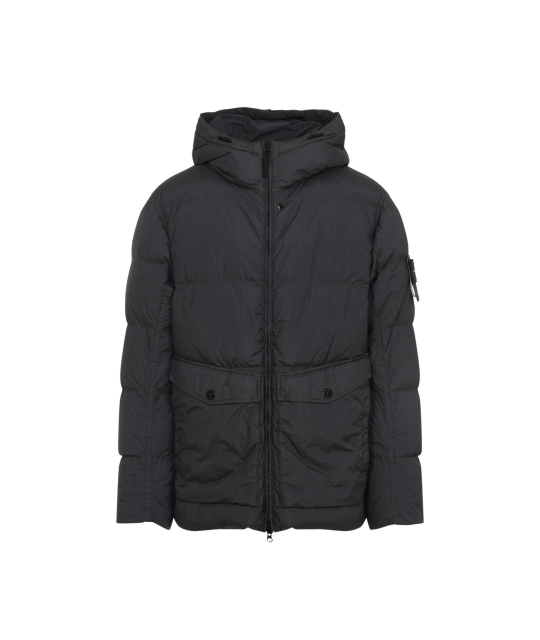 STONE ISLAND Серая полиамидовая куртка, фото 1