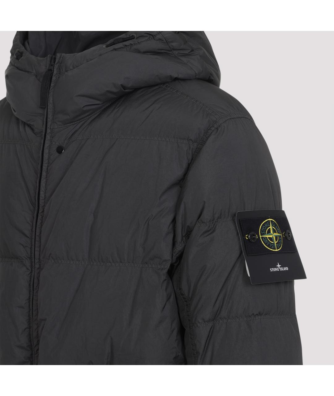 STONE ISLAND Серая полиамидовая куртка, фото 4