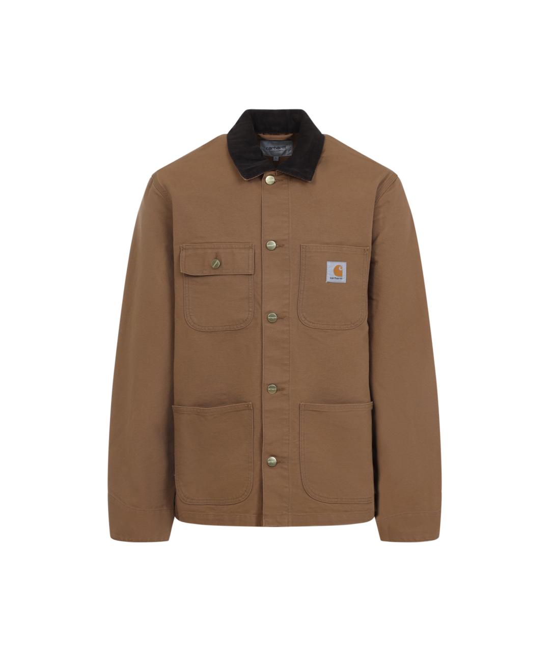 CARHARTT WIP Коричневая хлопковая куртка, фото 1