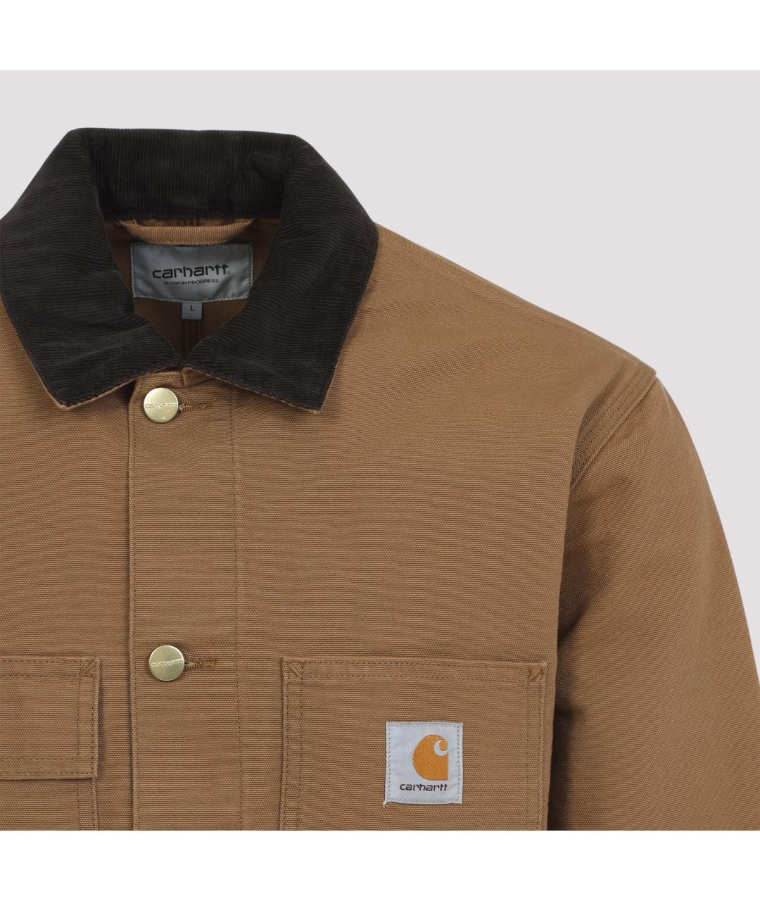 CARHARTT WIP Коричневая хлопковая куртка, фото 5