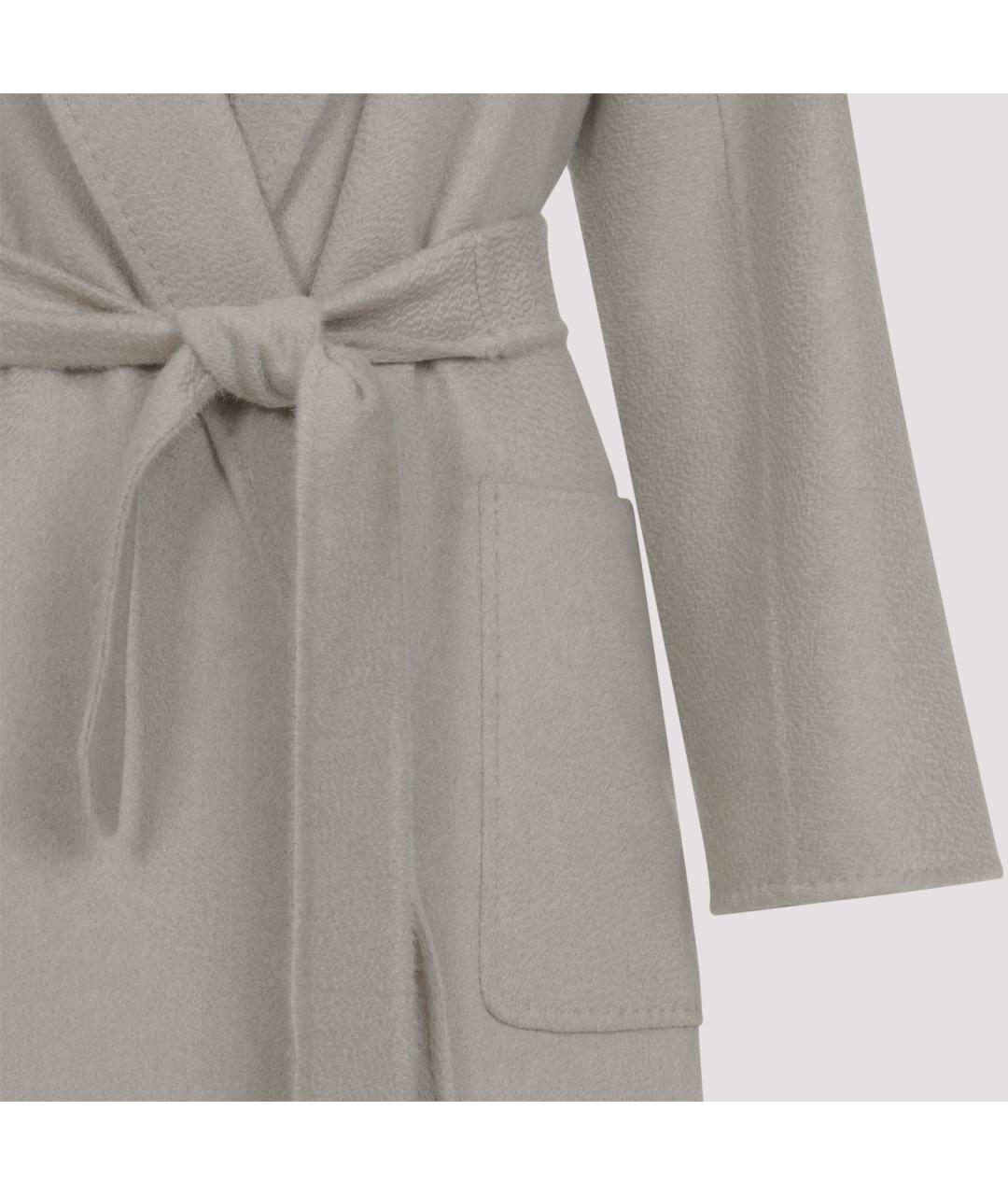 MAX MARA Серое кашемировое пальто, фото 5