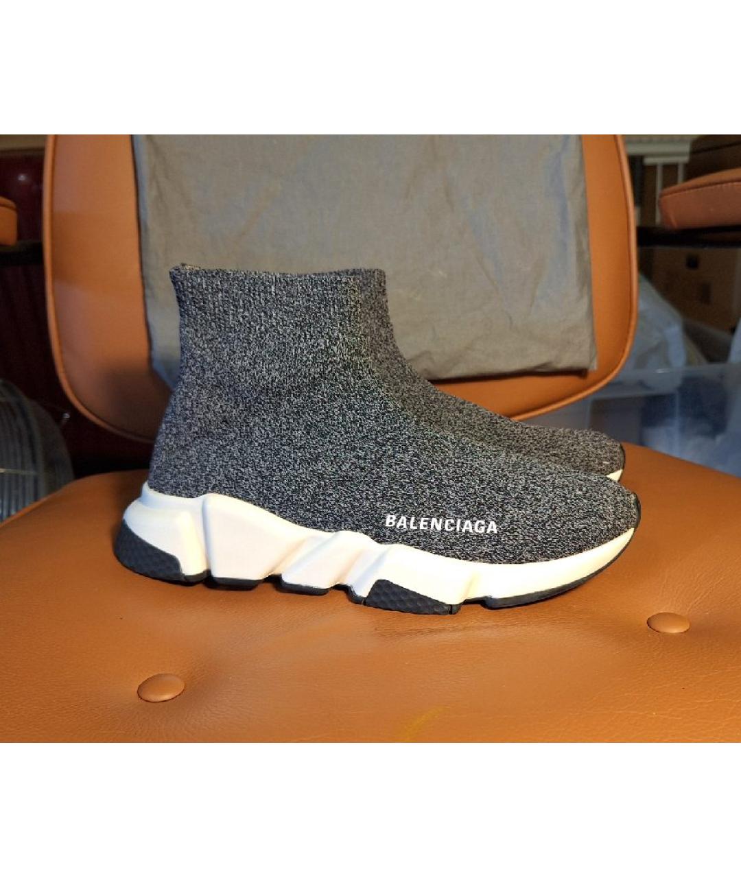 BALENCIAGA Серые кроссовки, фото 7