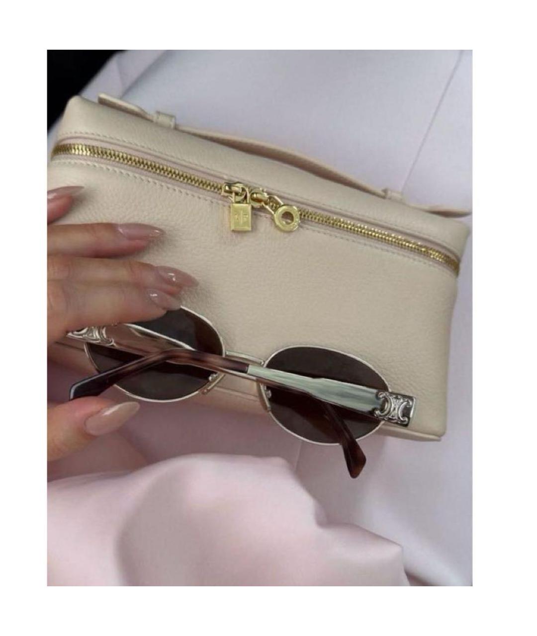CELINE Серебряные металлические солнцезащитные очки, фото 6