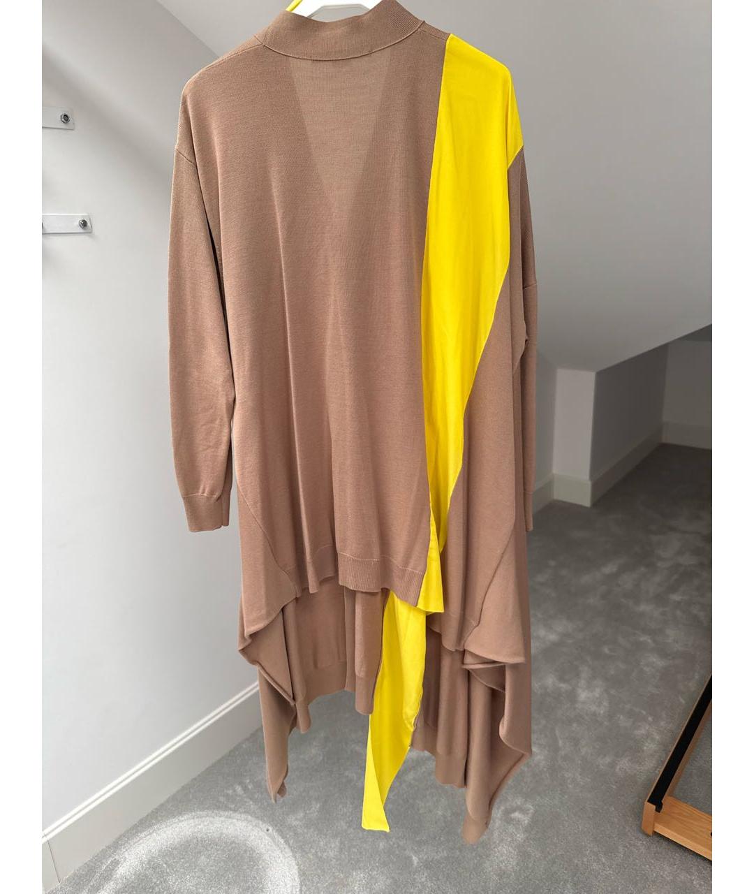 STELLA MCCARTNEY Коричневый шерстяной кардиган, фото 2