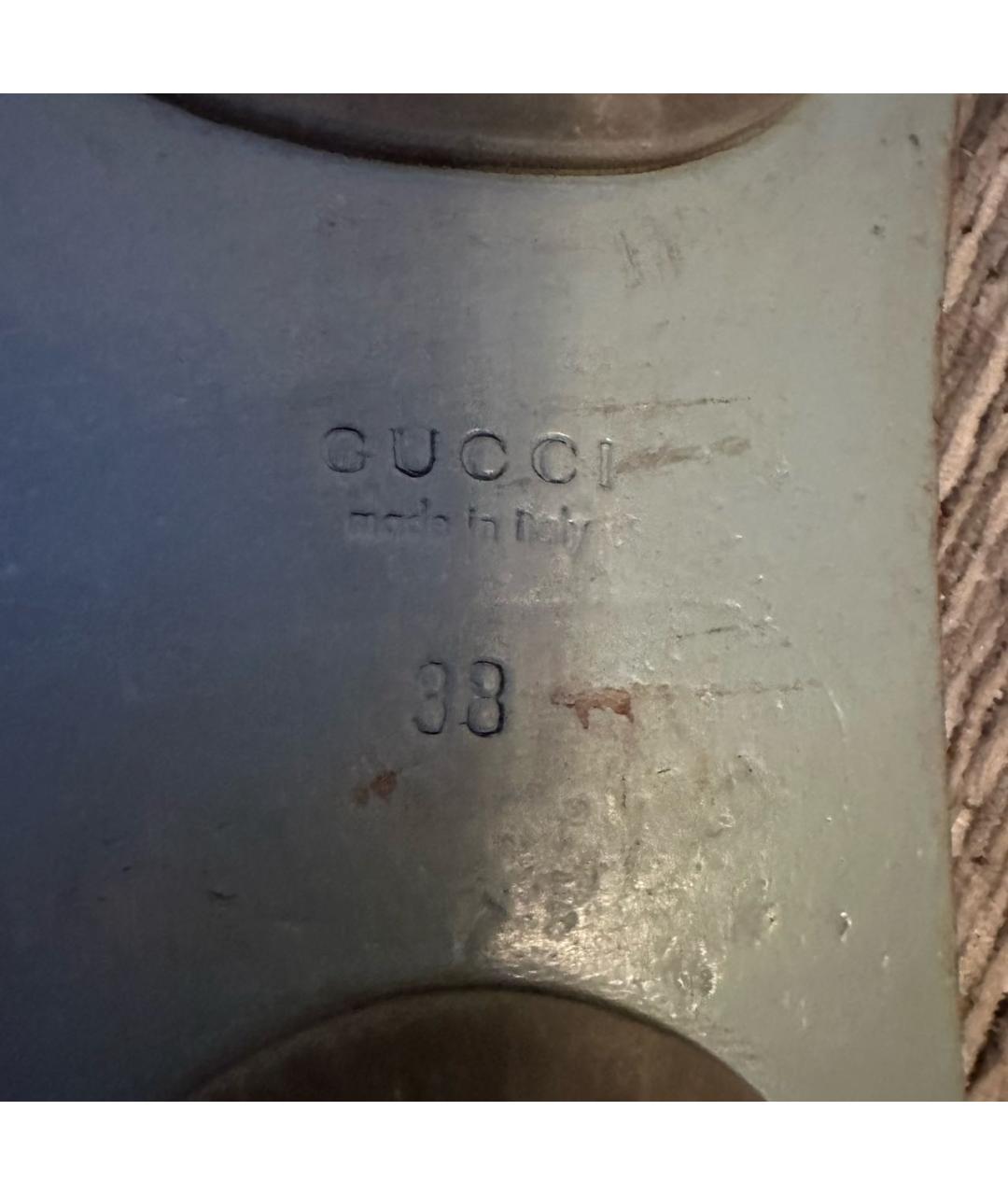 GUCCI Кожаные шлепанцы, фото 5