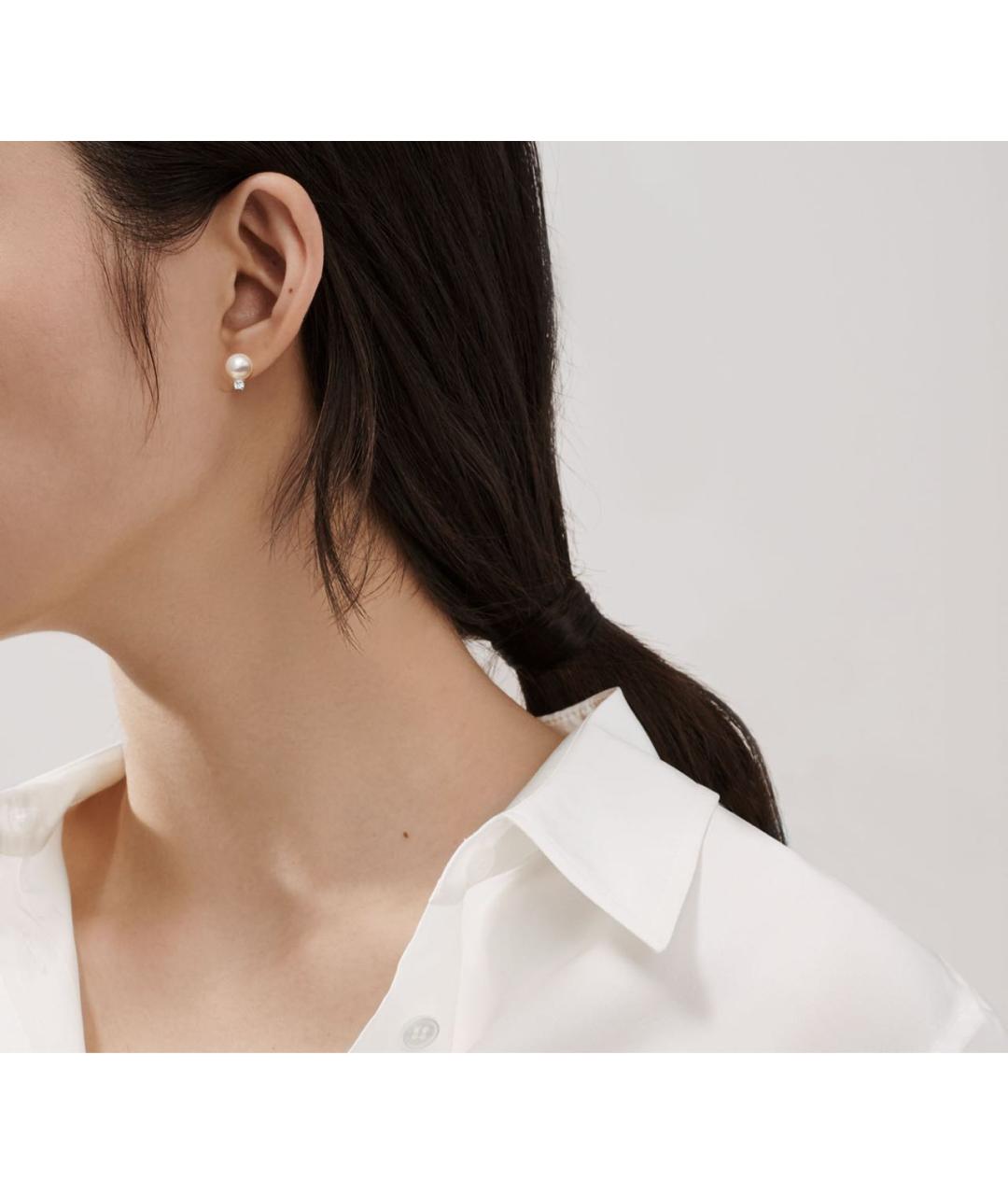TIFFANY&CO Серебряные серьги из белого золота, фото 6