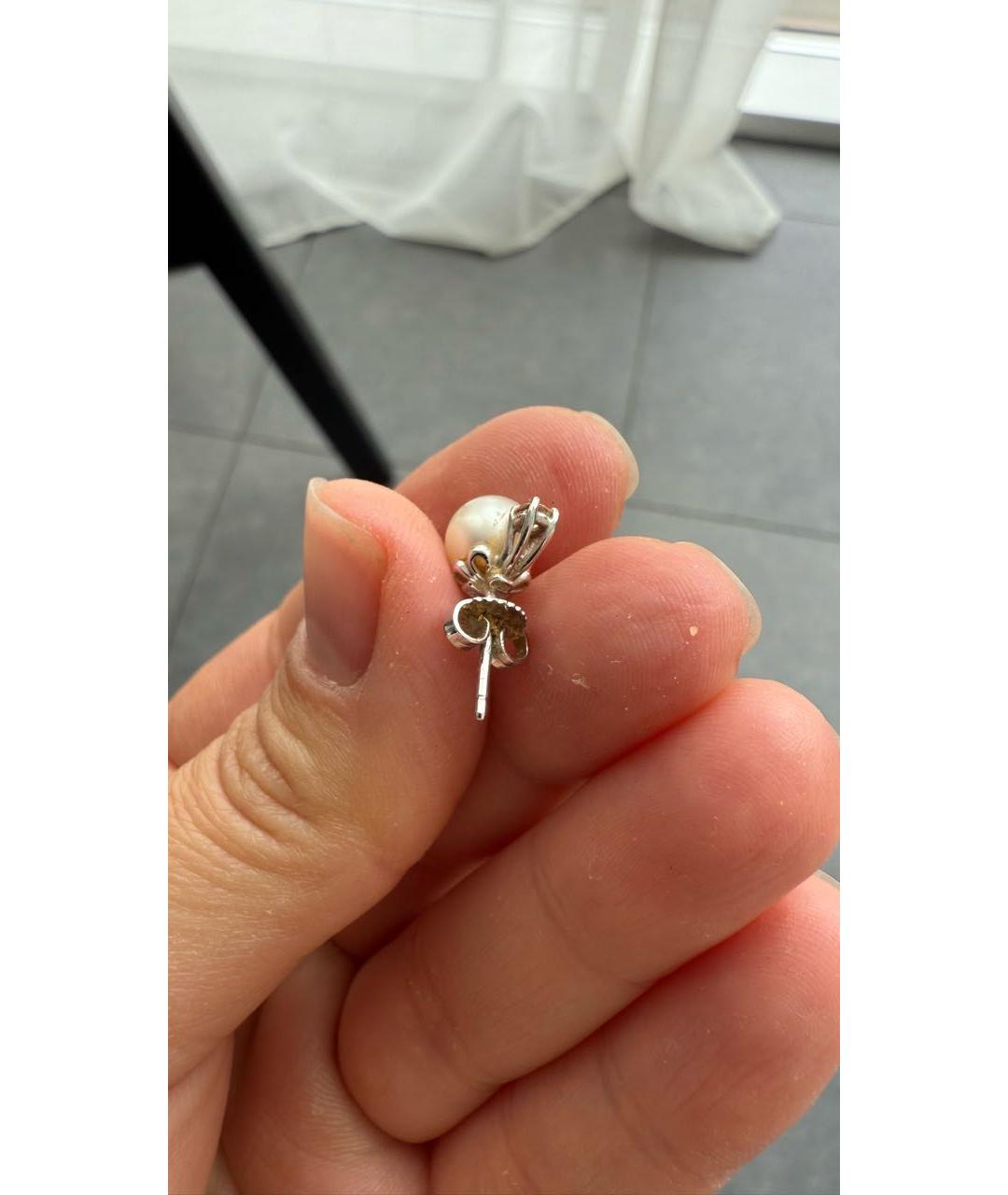 TIFFANY&CO Серебряные серьги из белого золота, фото 5