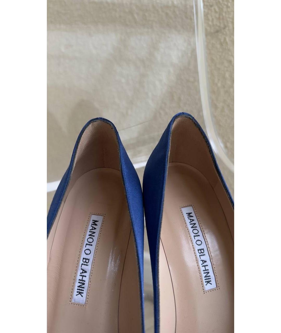 MANOLO BLAHNIK Синие туфли, фото 6