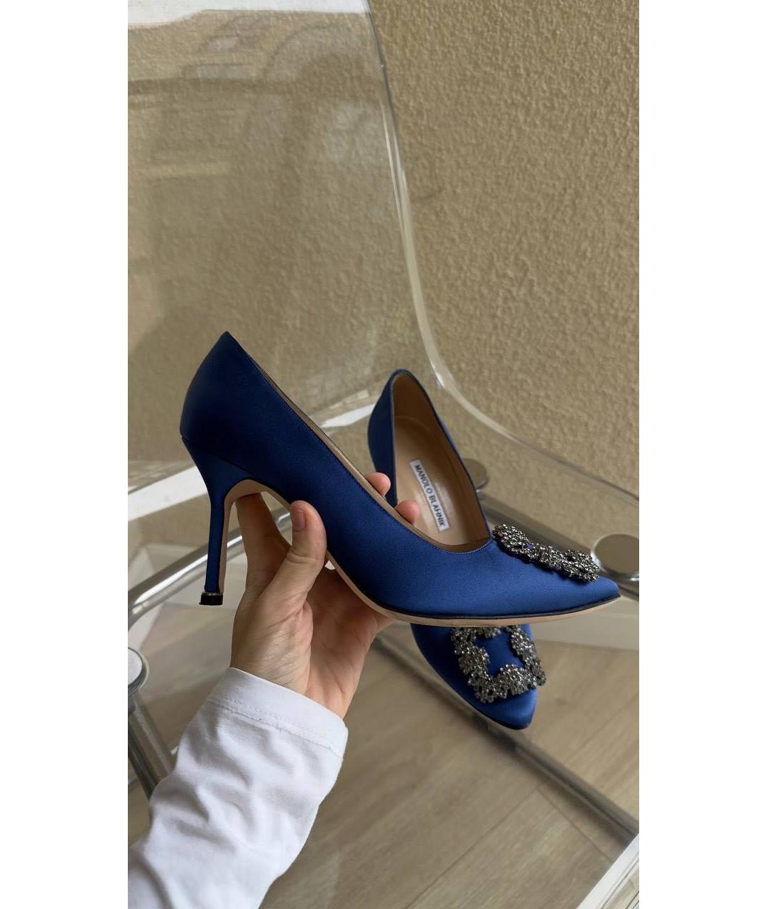 MANOLO BLAHNIK Синие туфли, фото 8