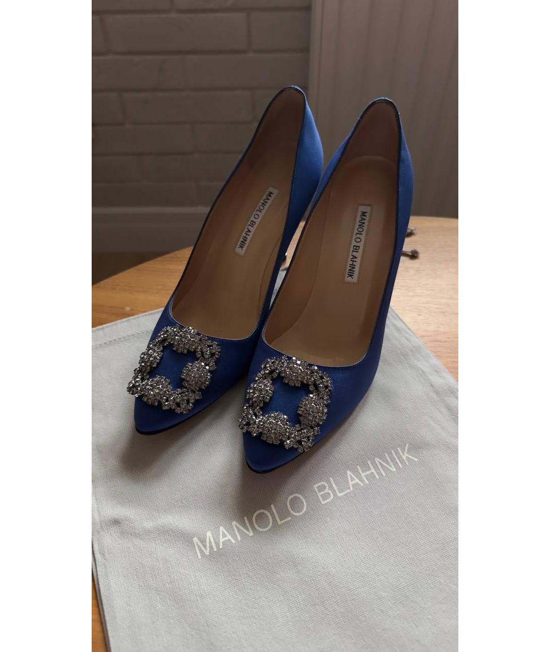 MANOLO BLAHNIK Синие туфли, фото 3
