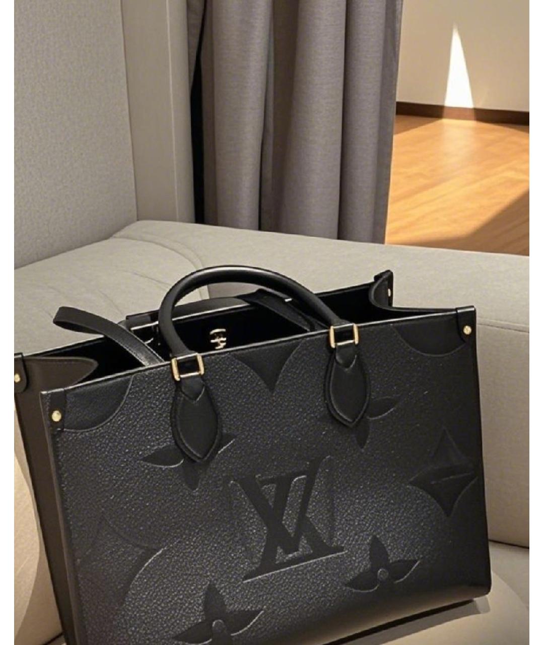 LOUIS VUITTON Черная сумка с короткими ручками, фото 5