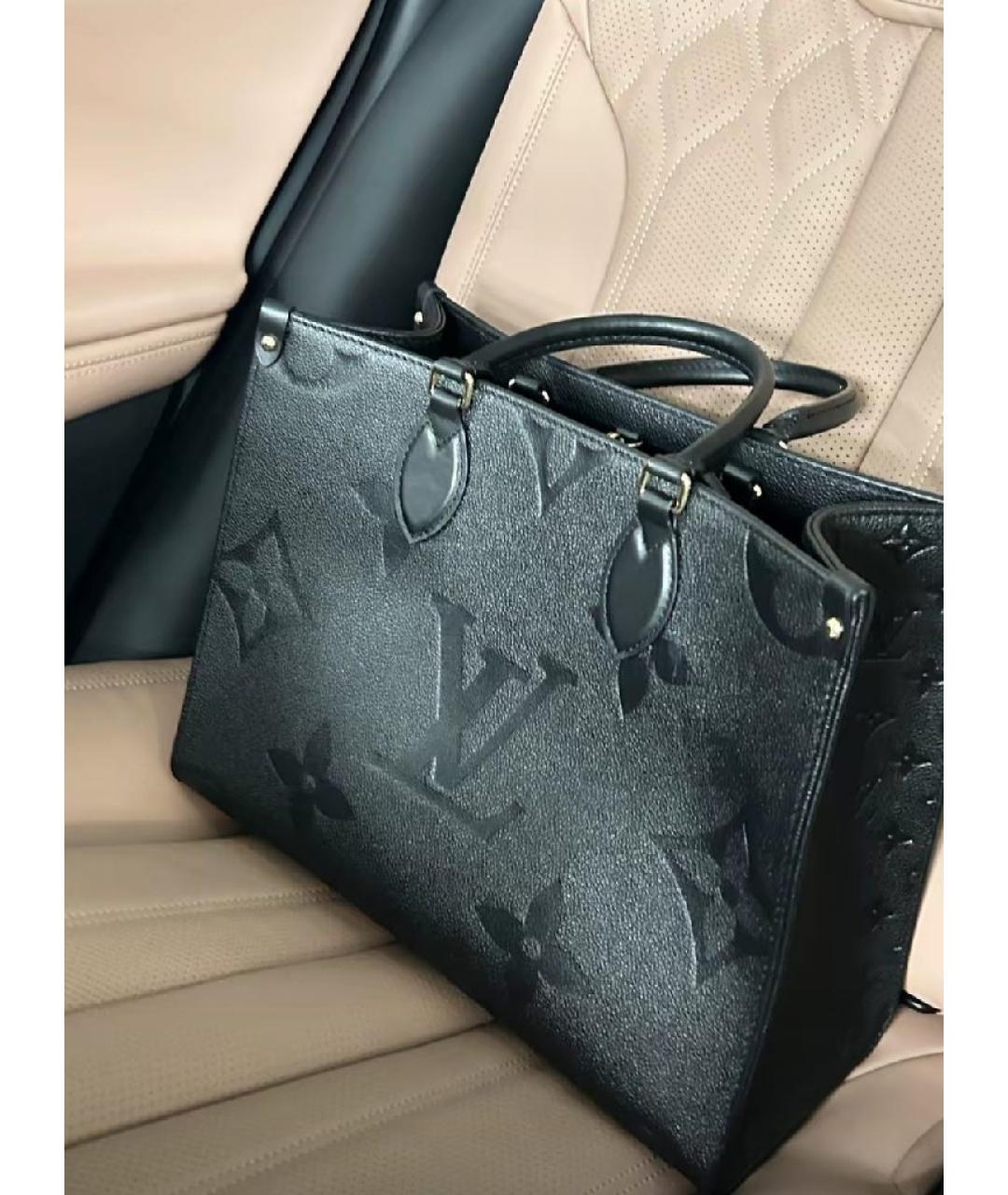 LOUIS VUITTON Черная сумка с короткими ручками, фото 4