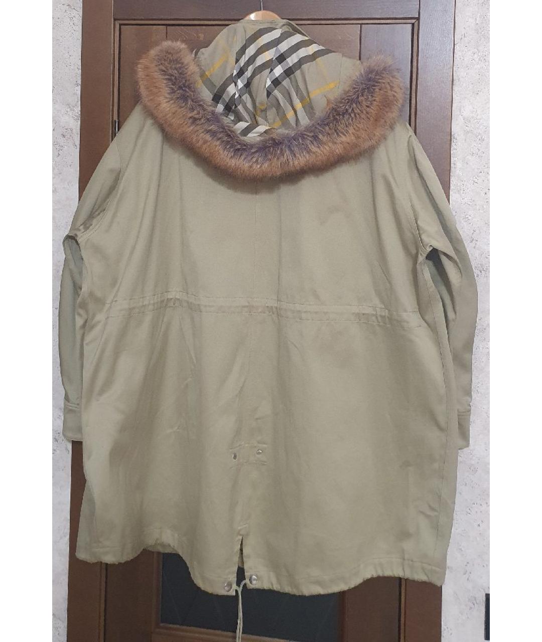 BURBERRY Хаки хлопковая парка, фото 7