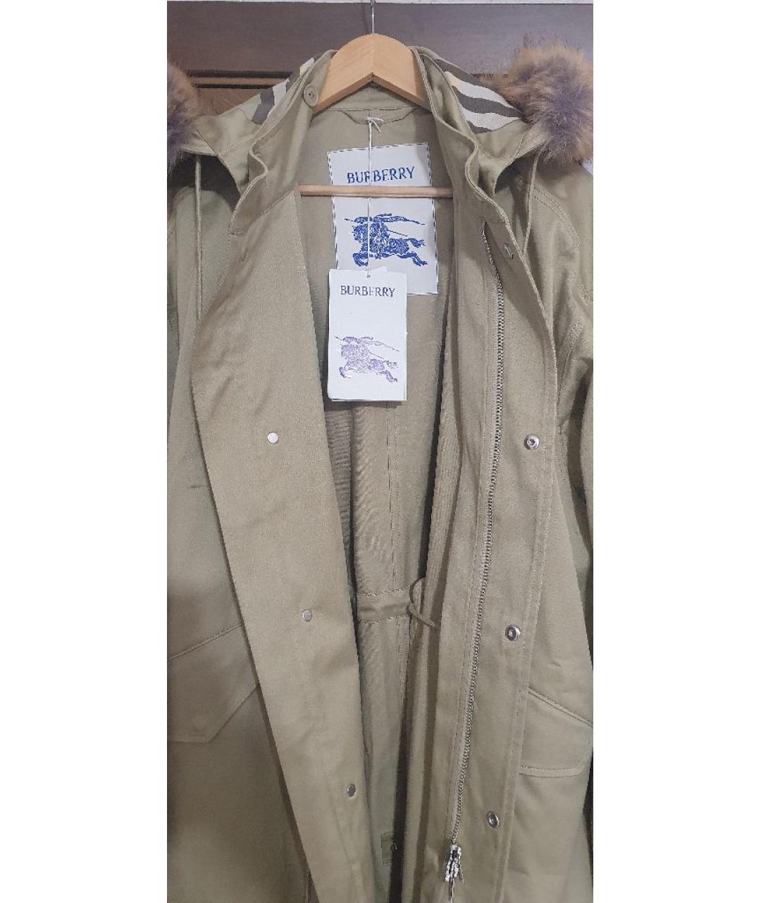 BURBERRY Хаки хлопковая парка, фото 3