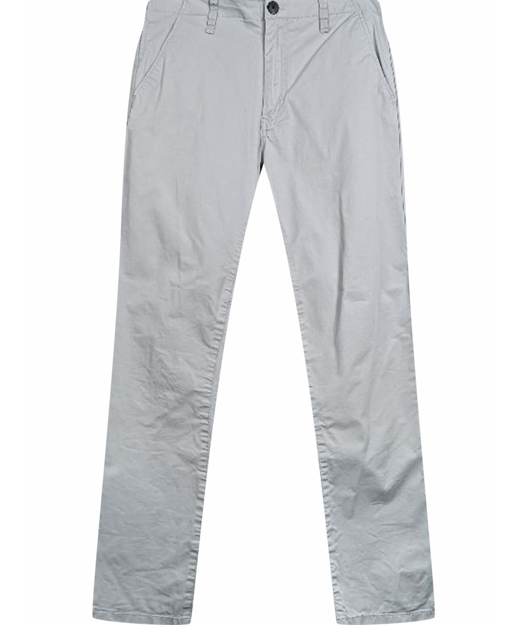 ARMANI EXCHANGE Серые хлопковые повседневные брюки, фото 1