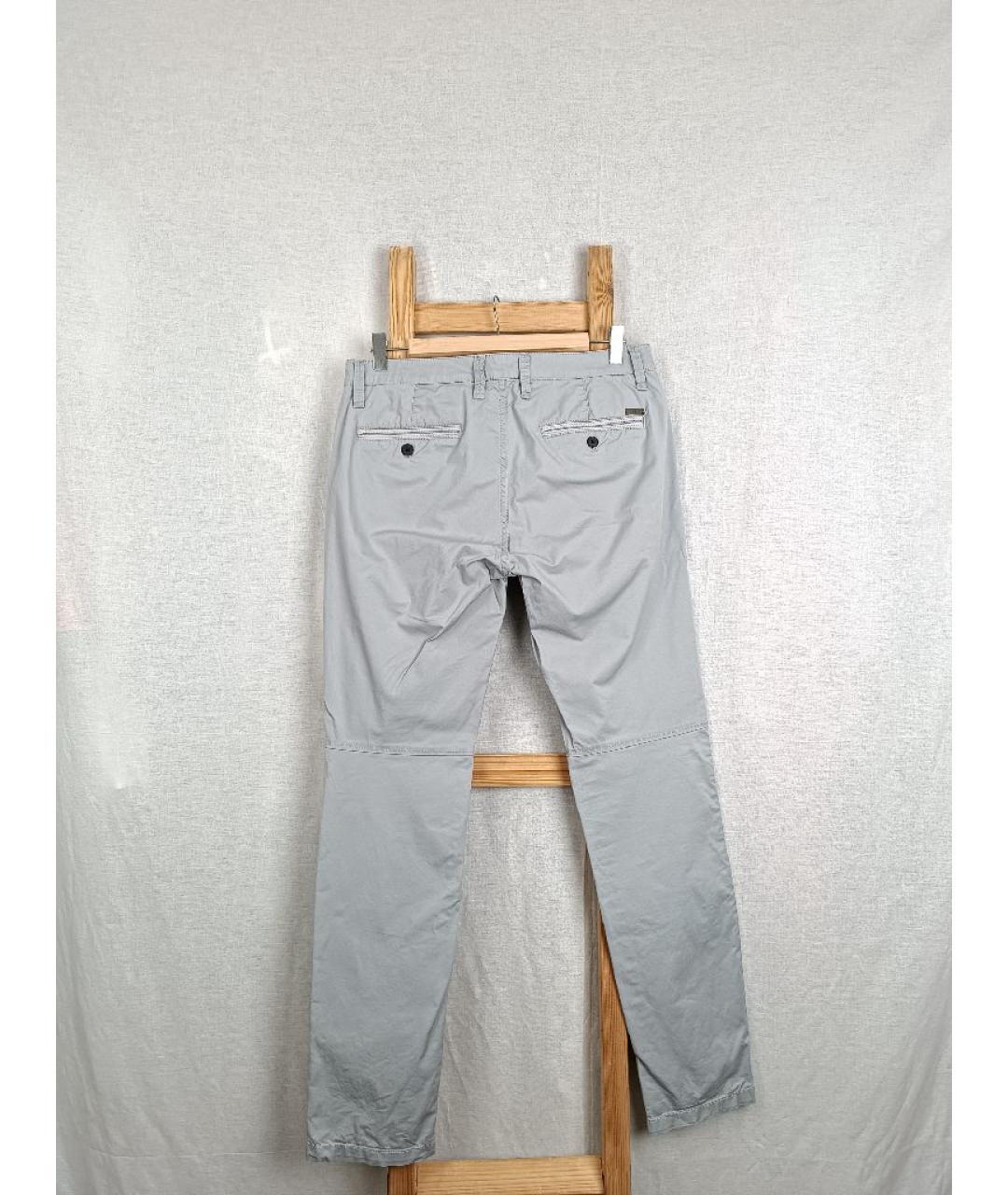 ARMANI EXCHANGE Серые хлопковые повседневные брюки, фото 2