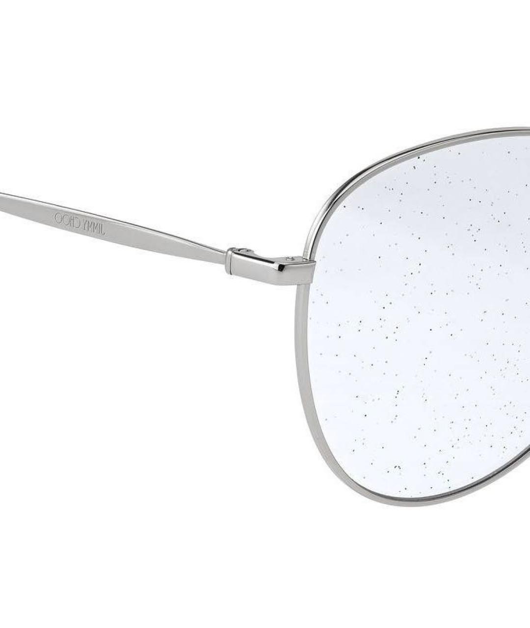 JIMMY CHOO Серебряные металлические солнцезащитные очки, фото 3