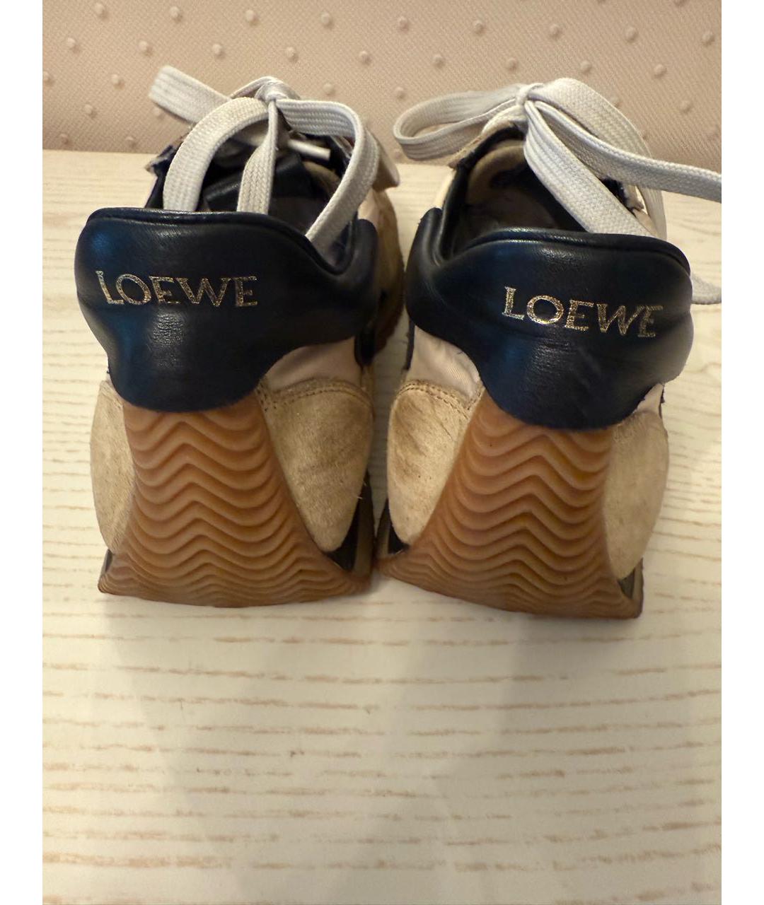 LOEWE Бежевые кроссовки, фото 5