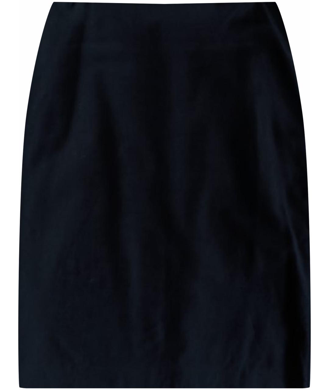 SPORTMAX Черная шерстяная юбка миди, фото 1