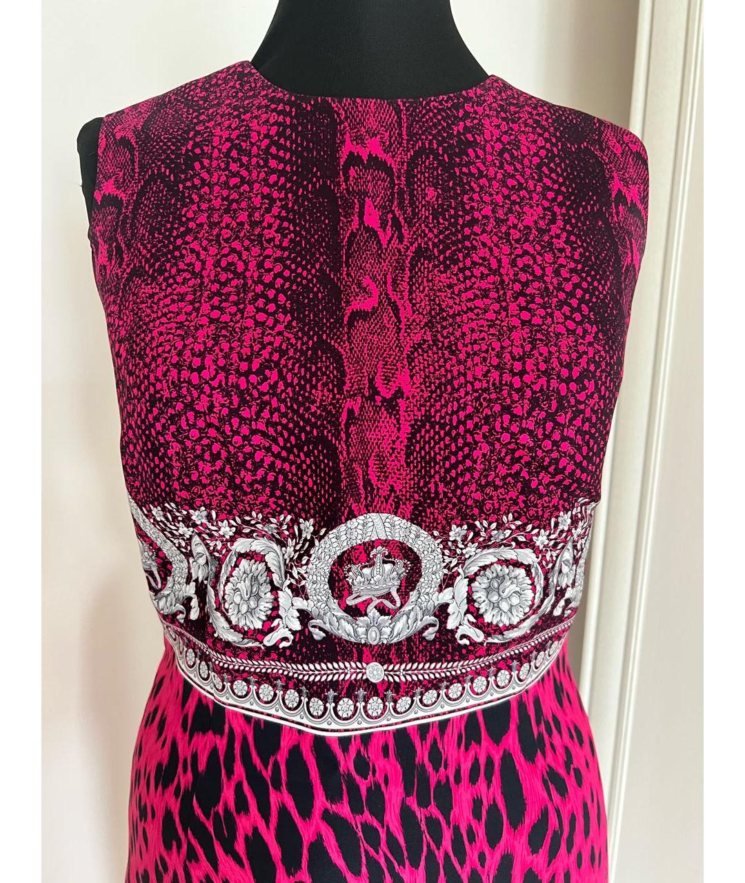 VERSACE Розовое вискозное платье, фото 2
