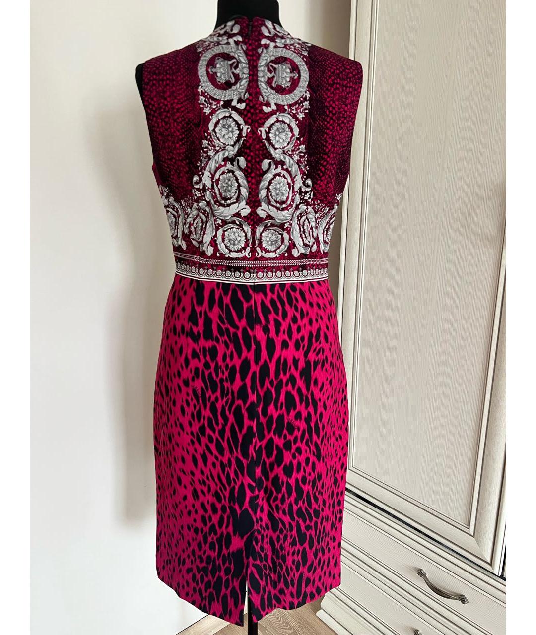 VERSACE Розовое вискозное платье, фото 3