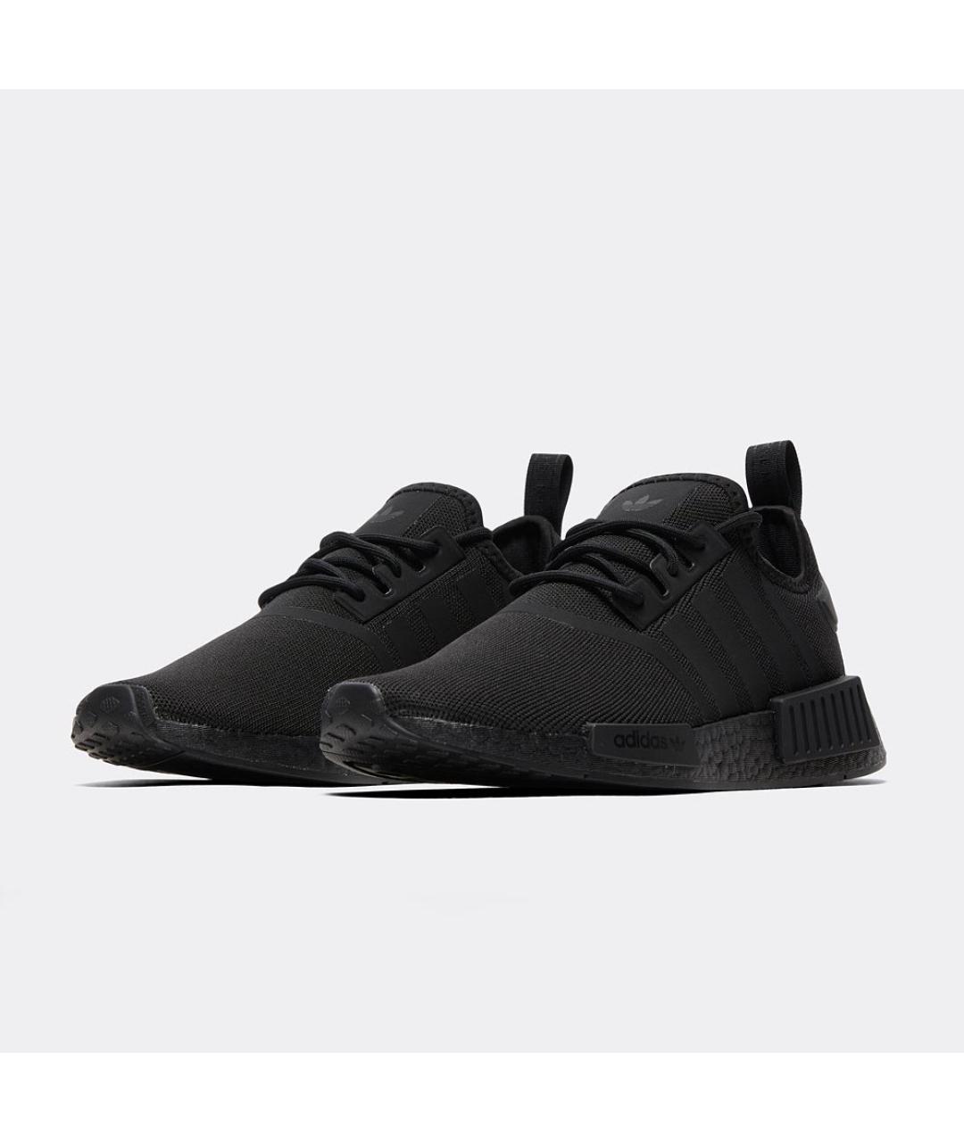 ADIDAS Черные текстильные низкие кроссовки / кеды, фото 3