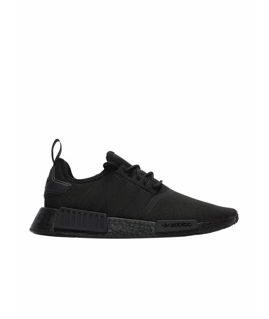 ADIDAS Черные текстильные низкие кроссовки / кеды, фото 1
