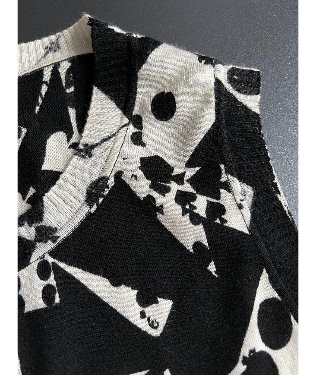 CHRISTIAN DIOR Черная шерстяная футболка, фото 4