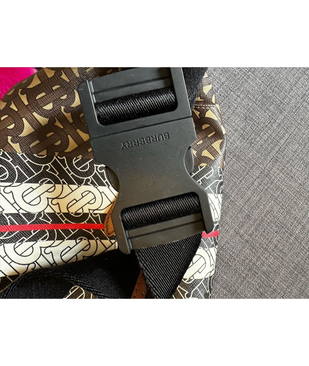 BURBERRY Коричневая поясная сумка, фото 5