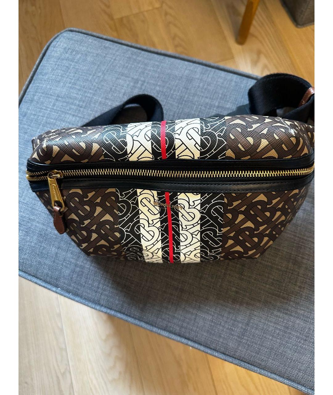 BURBERRY Коричневая поясная сумка, фото 2