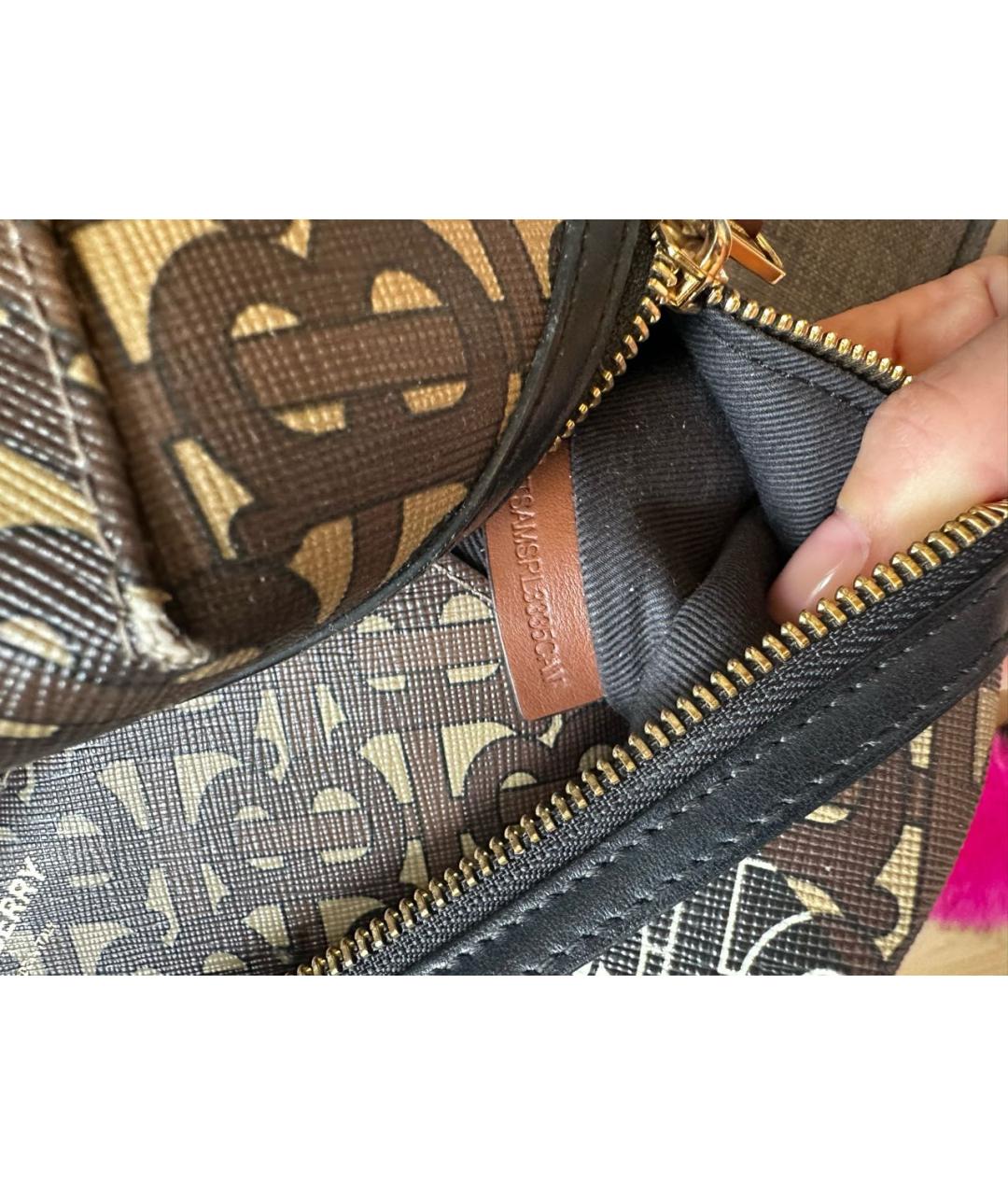 BURBERRY Коричневая поясная сумка, фото 6