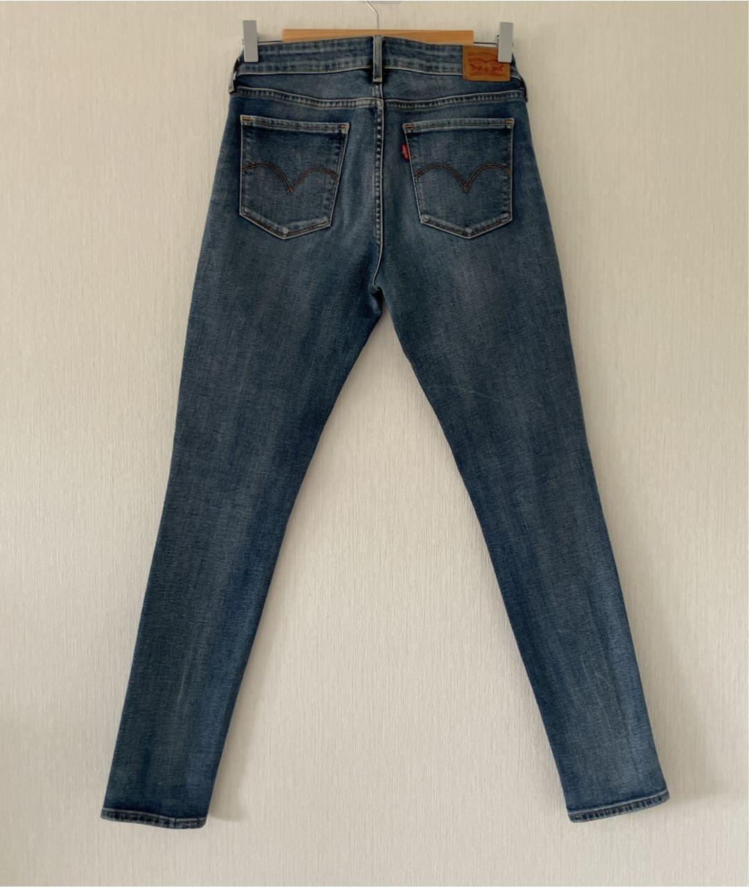 LEVI'S Синие хлопко-полиэстеровые джинсы слим, фото 2