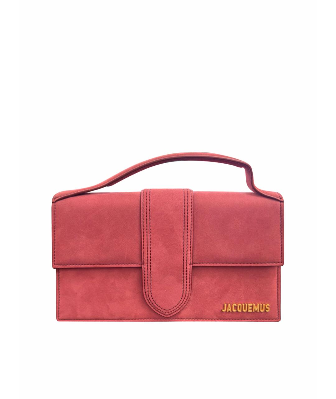 JACQUEMUS Розовая кожаная сумка через плечо, фото 1