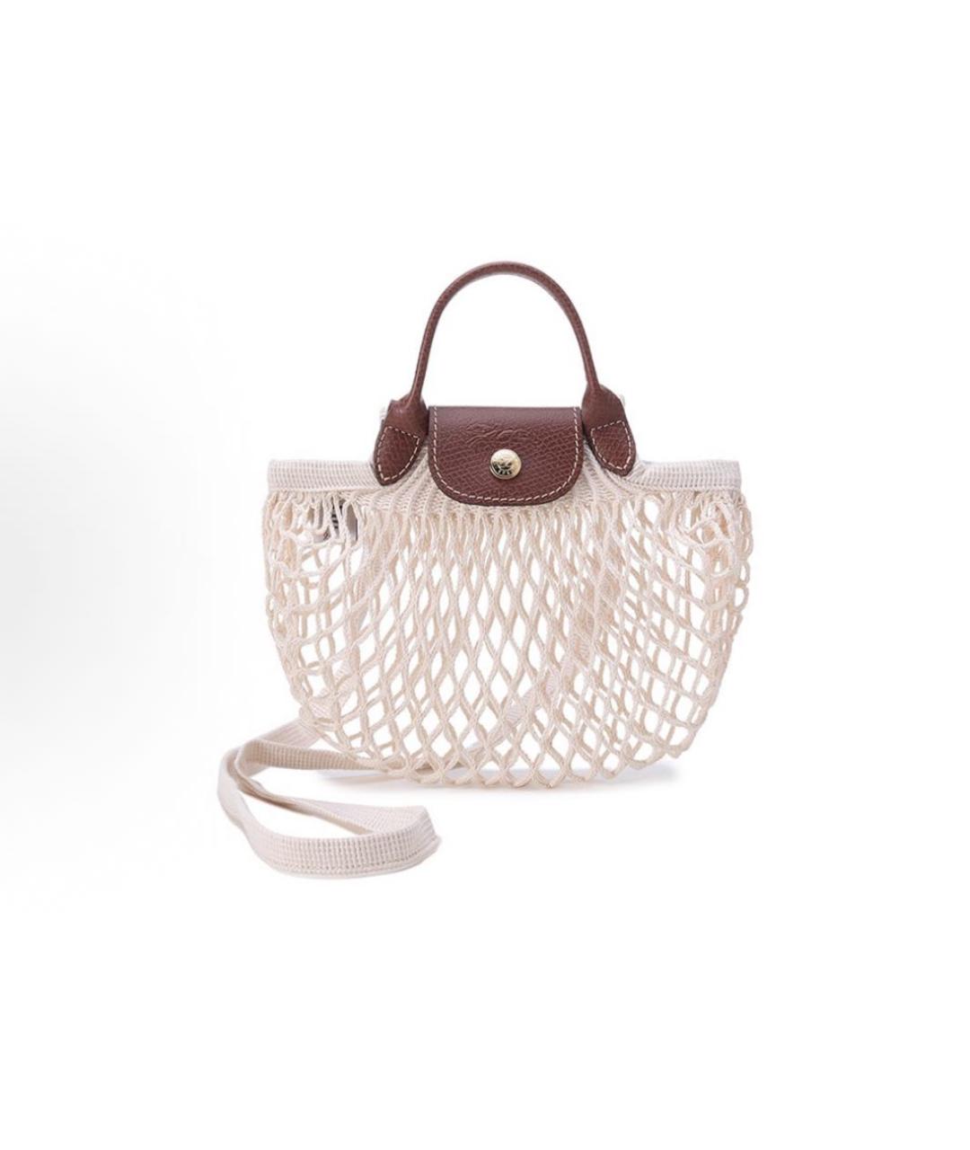 LONGCHAMP Белая пляжная сумка, фото 3