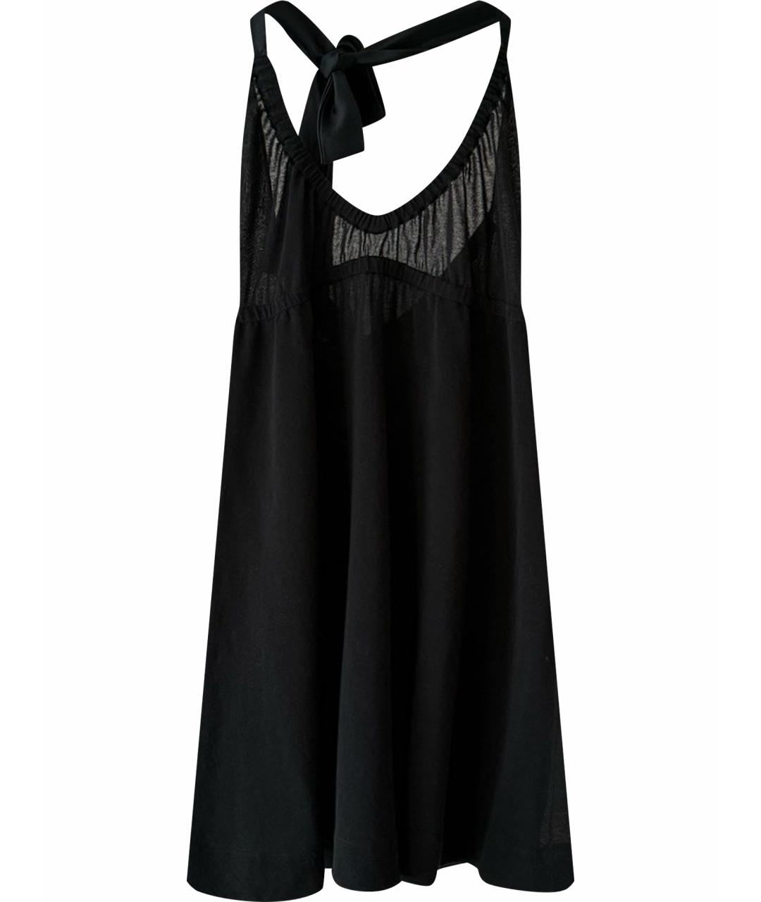 CHRISTIAN DIOR Черное хлопковое платье, фото 1