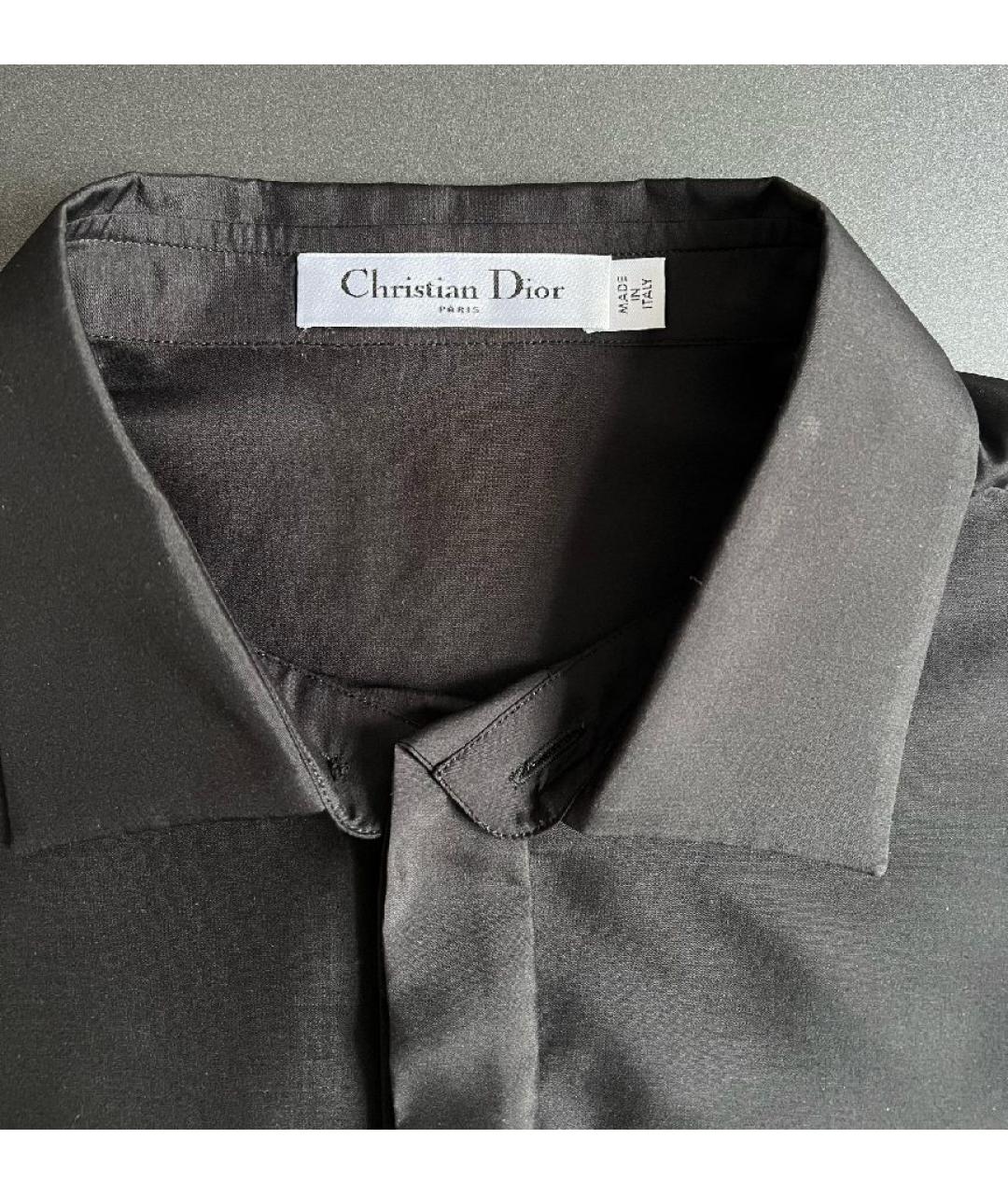 CHRISTIAN DIOR Черная шелковая блузы, фото 4