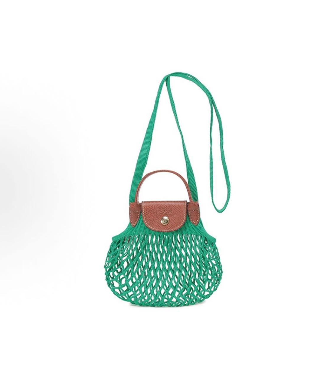 LONGCHAMP Зеленая пляжная сумка, фото 4