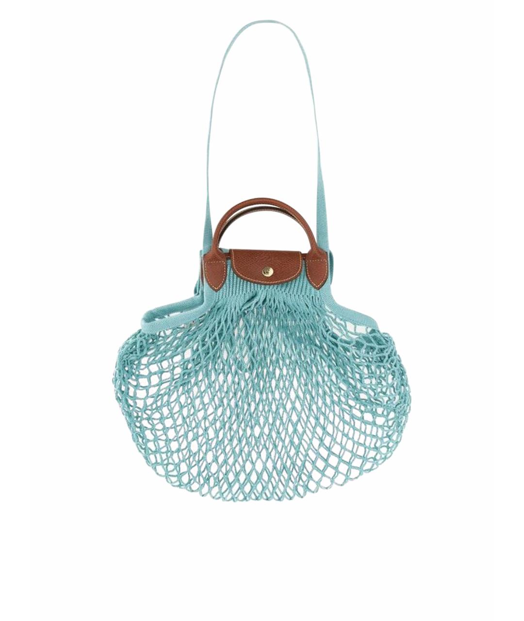LONGCHAMP Голубая пляжная сумка, фото 1