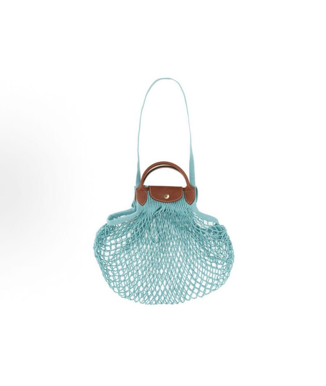 LONGCHAMP Голубая пляжная сумка, фото 4