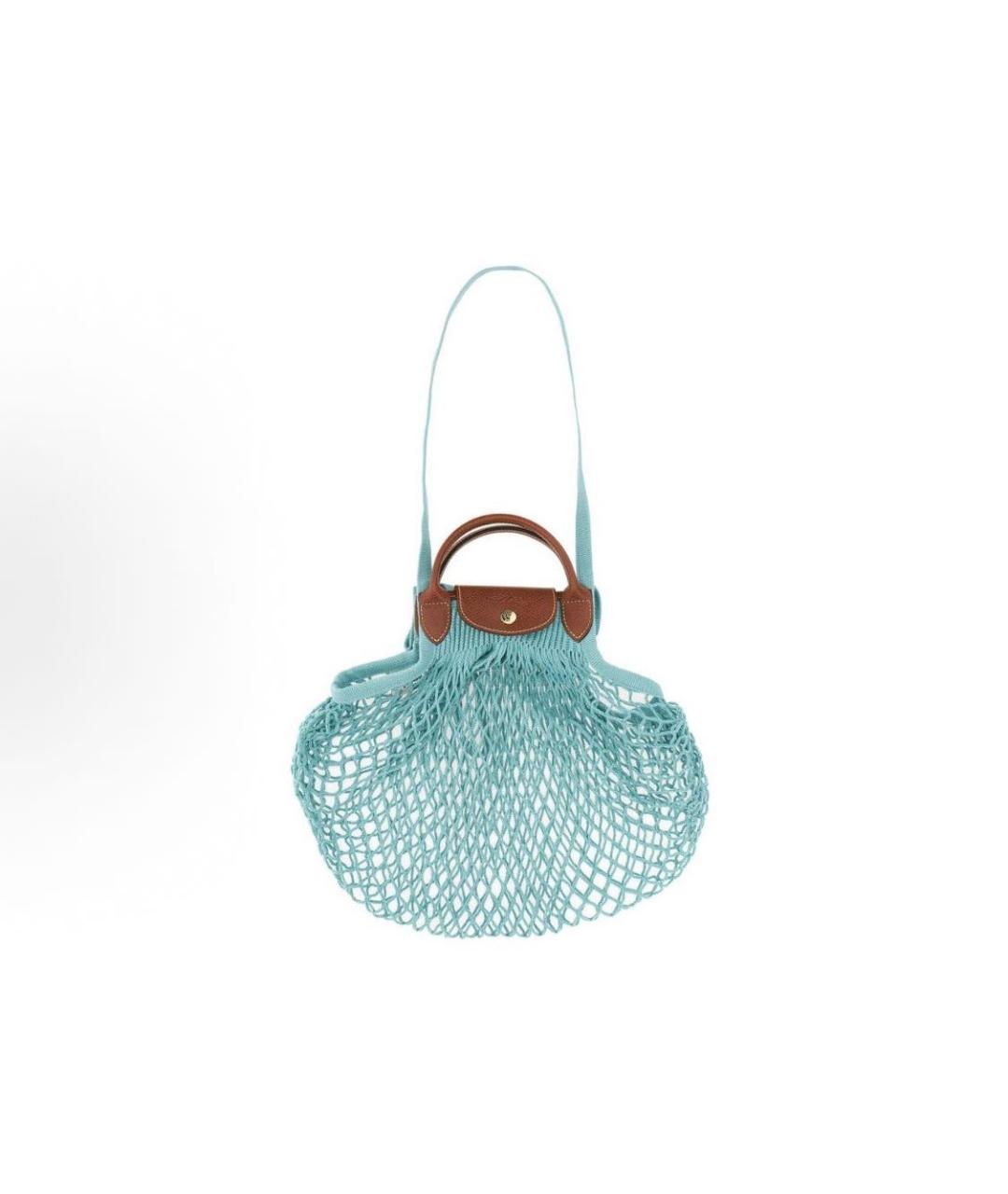 LONGCHAMP Голубая пляжная сумка, фото 3