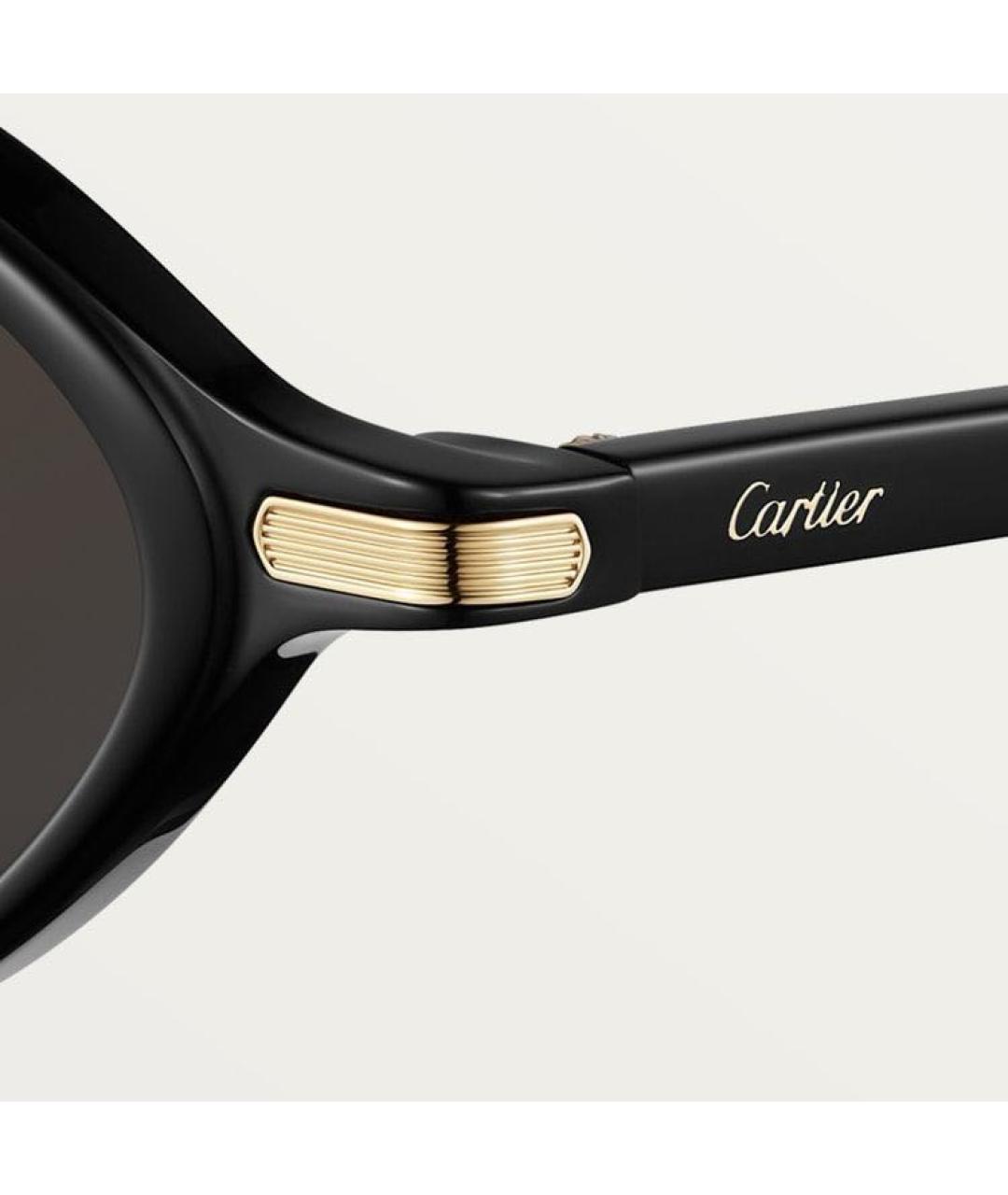 CARTIER Черные пластиковые солнцезащитные очки, фото 5