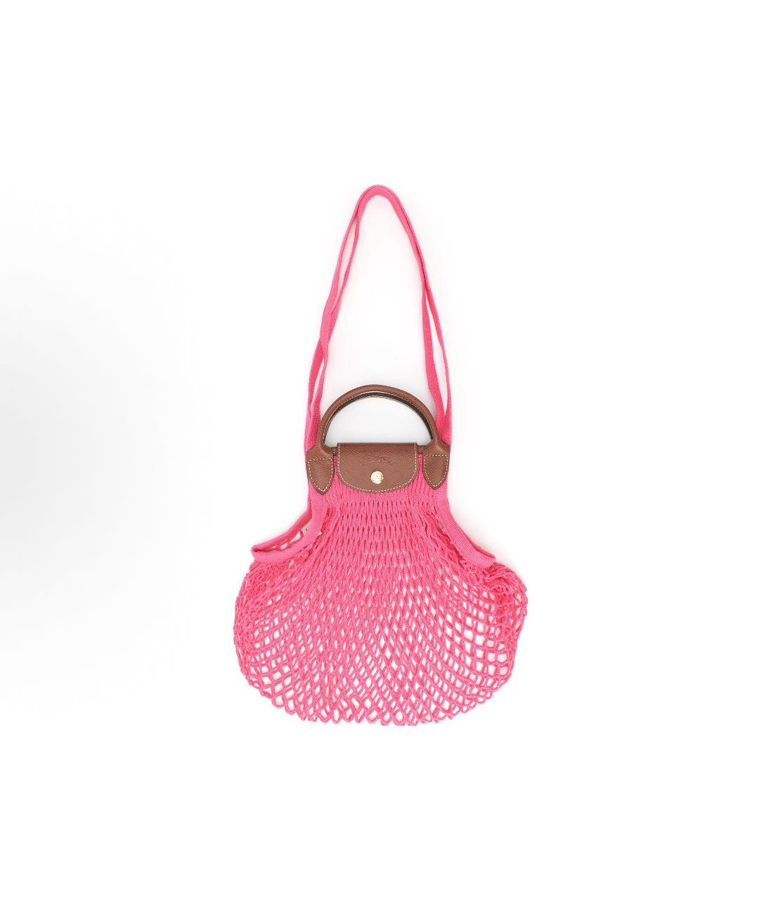 LONGCHAMP Розовая пляжная сумка, фото 4