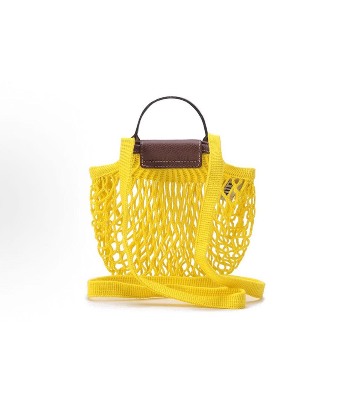 LONGCHAMP Желтая пляжная сумка, фото 2