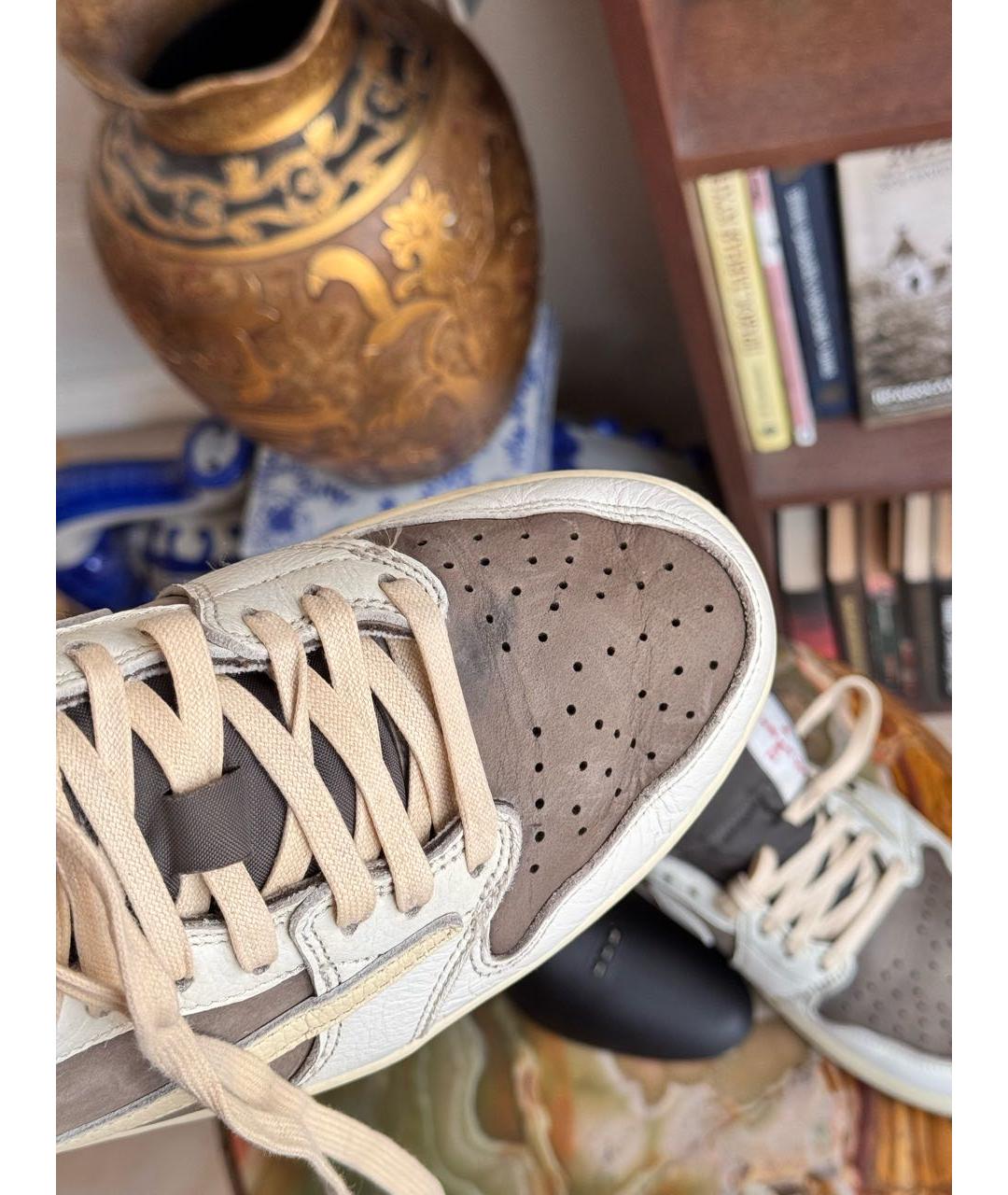 JORDAN Бежевые низкие кроссовки / кеды, фото 6