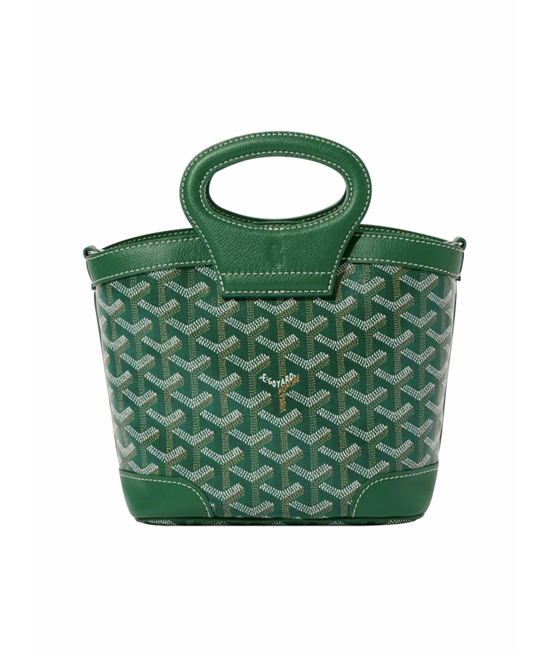 GOYARD Зеленая кожаная сумка через плечо, фото 1